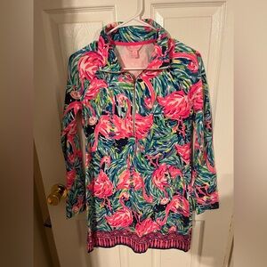 Lilly Pulitzer flamingo skipper dress XS NWOT